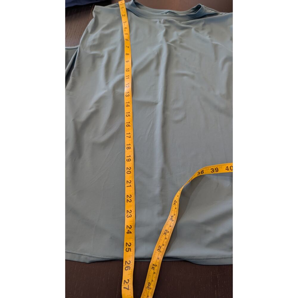 Halara Round Neck Ruched Cool Touch Hydro Yoga Tank Top UPF50+ - Picture 6 of 6